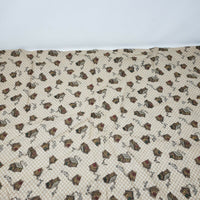 Textile Arts & Film Small Checked Log Cabin Cotton Fabric Woven .75 yards Woods