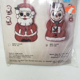 Vintage Felt Needlecraft Ala Mode Mr & Mrs Claus Wall Hanging Santa Cut & Sew