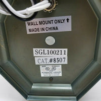 Sea Gull Lighting Outdoor Wall Lantern 8507-01 Antique Finish Solid Brass Bevel