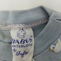 Vintage Babes Interlock One-Piece Jumper Playsuit Romper Suit Baby Boys 12 M