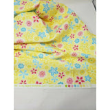Timeless Treasures Fabrics Sunshine Yellow Flannel Floral Flowers Piece 2 yards