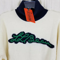 LL Bean x Todd Snyder Script Turtleneck 100% Lambswool Knit Sweater Mens XXL 2XL
