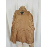 B.T. Limited Brushed Leather Suede Braided Trim Jacket Womens L Full Zip Up