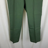 Vintage Sears Work Leisure Pants Full Fit Perma-Prest Mens 38x28 70s USA Green