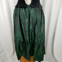 Laura Ashley Vintage Black Velvet & Floral Taffeta Formal Corset Dress Womens 12