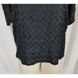 Stenay Heavily Beaded Sequined Formal Evening Top Blouse Shirt Womens L Peacock