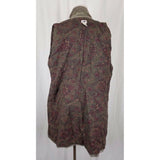 J. Jill Brushed Cotton Faux Suede Riding Jacket Short Coat Womens 8 Olive Tan
