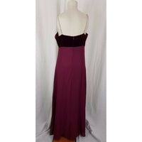 Dave & Johnny Velvet Jeweled Top Long Maxi Prom Pageant Formal Dress Womens 14