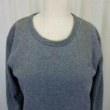 Playboy Fleece Lined Jersey Knit Gray Crewneck Sweatshirt Top Womens XL 175/100