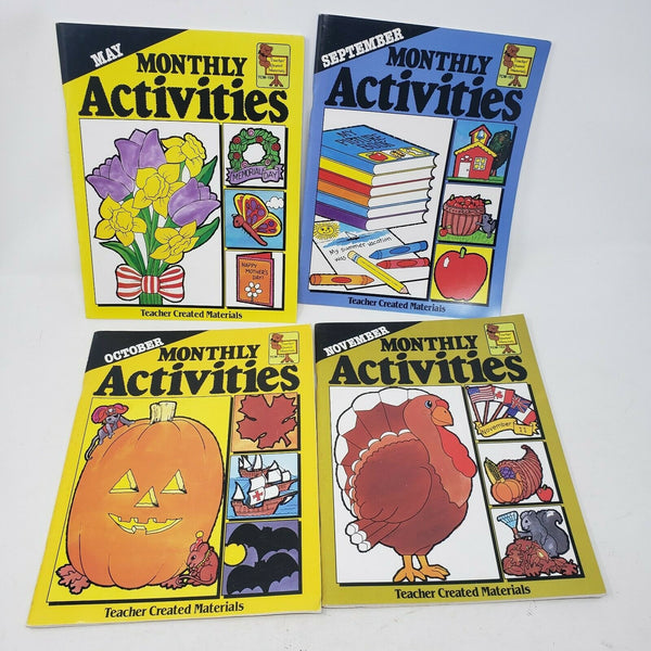 Teacher Created Materials Monthly Activities Vintage 1980s Children Books Lot 4