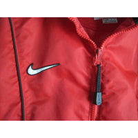 70s Nike Nylon Red Swoosh Piping Track Windbreaker Running Jacket Kids Boys L 14