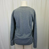 Playboy Fleece Lined Jersey Knit Gray Crewneck Sweatshirt Top Womens XL 175/100