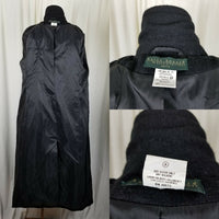 Harve Bernard Petites Alpaca Mohair Wool Long Maxi Peacoat Dress Coat Womens 8P