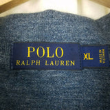 Polo Ralph Lauren Collared 1/4 Button Up Short Sleeve Shirt Mens XL Heathered
