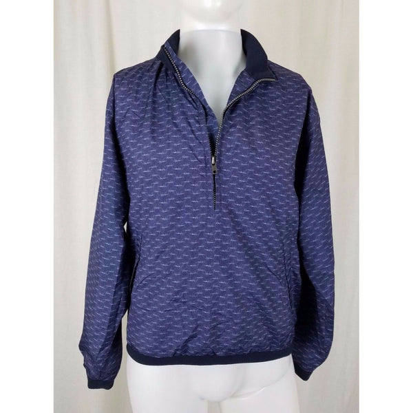 Sunice Golf 1/4 Zip Lightweight Blue Pullover Windbreaker Rain Jacket Mens S