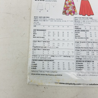 Simplicity Sewing So Easy Pattern Twirl Skirt 2906 Womens 8 10 12 14 16 18 UNCUT