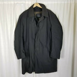 Jos. A Banks Insulated Trench Coat Mens 46R Vintage Plaid Wool Flannel Lined