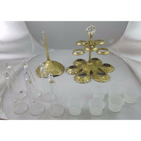 Wallace Grande Baroque Champagne Carousel Silverplated Tealights Flutes W612120