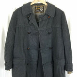 Vintage Loden Coat Lodenfrey Charcoal Loop Button Peacoat Jacket Boys Girls 20
