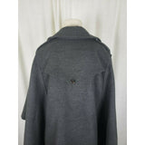 Adrienne Vittadini Gray Jersey Knit Military Look Cape Shawl Jacket Womens sz 6