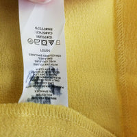 Ann Taylor Factory Wrap Side Tie Yellow Chiffon Midi Dress Womens L NWT $110