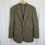Polo University Club Ralph Lauren Wool Checked Sportcoat Jacket Blazer Mens 44 T
