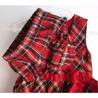 Wonder Kids Tartan Scotch Plaid Long Maxi Sash Bow Dress + Bloomers Girls 24M