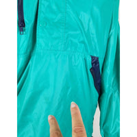 Vintage Izod Club 1990's Pullover Anorak Nylon Windbreaker Jacket Mens M Green