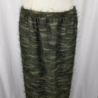 Lee Andersen Art to Wear Maxi Skirt Ombre Metallic Fuzzy Embellished Womens L