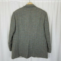 David Wood Southwick Wool Tweed Woven Multicolor Plaid Sport Coat Jacket Mens 47