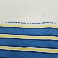 Spectrum Fabrics Spectragard Blue Striped Upholstery Fabric Vintage 1+ Yards