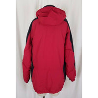 LL Bean Womens M Hooded Winter Snow Ski Snowboard Parka Jacket Red Thinsulate