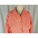 Vintage California Drawstrings Coral Textured Blazer Jacket Womens S Peach USA