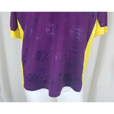 NAAI Bajic # 26 Soccer Futbol Jersey Mens M Purple Gold Speckled Sheen Collared
