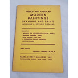French & American Modern Paintings Drawings Parke-Bernet Auction Catalog Book 54
