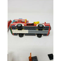 Lego City Fire Truck Engine 07 Fire Fighters Vehicle Minifigures PN60107 Red