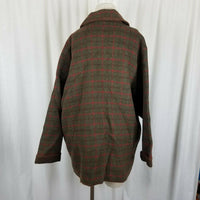 Vintage Alfred Dunner Plaid Wool Cardigan Sweater Jacket Blazer Womens 16 USA