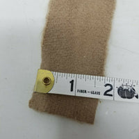 Rug Braiding Brick Red Roving Soft Wool Strips Fabric Ribbon Binding 1 Roll Tan