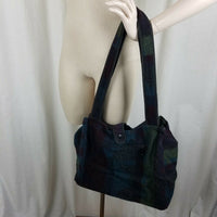 Johnson Woolen Mills Southwestern Wool Blanket Shoulder Tote Bag Purse Satchel