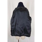 Jeong Gam Double Breasted Winter Wool Navy Peacoat Coat Womens XS S Slim Cut
