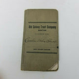 1920s Old Colony Trust Company Boston Bank Register Receipt Deposit Pass Book 5"