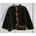 KinderWear Berber Fleece Alligator Crocodile Sweater Jacket Toddler Boys 4T KIds