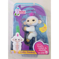 Fingerlings Baby Interactive Monkey Sophie White 40 Sound Bonus Stand Finger Toy