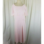Ann Taylor Factory Fit & Flare Pale Pink Chiffon Twirl Dress Womens 16 NWT $110