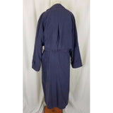 London Fog Cape Top Insulated Belted Buckle Spy Trench Coat Womens 12 Purple