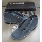 Mid Century Sears Blue Suede Chukka Moccasin Boots Womens 5.5 B The Shoe Place