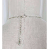 Faux Green Opal Pendant Necklace Confetti Silver Chain Statement Charm Resin