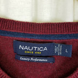 Nautica Luxury Performance Vneck Pullover Knit Sweater Vest Mens L Sleeveless
