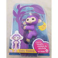 Fingerlings Baby Interactive Monkey Mia Purple 40 Sounds Finger Toy Fingertips