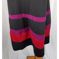 New Directions Woman Striped Jersey Knit Jumper Tunic Dress Womans 1X Plus Size